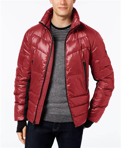 red michael kors mens coat|clearance coats men Michael Kors.